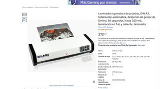 Laminadora LMG Autolam A3