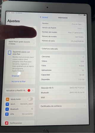 iPad 7ª Gen 32 GB