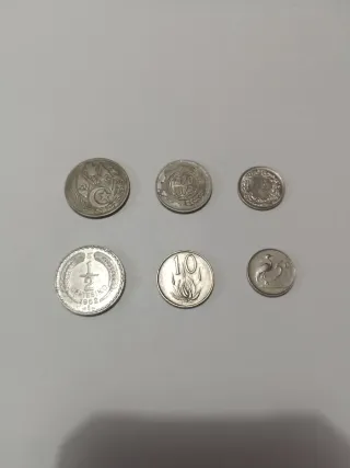 6 Monedas de varios países