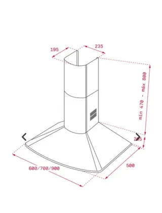 Campana extractora Teka 90cm