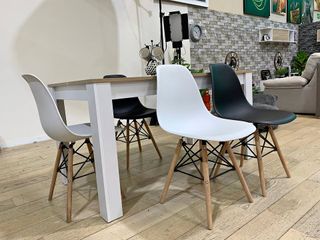 CONJUNTO COMEDOR - MESA + 4 SILLAS NORDICAS