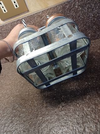 Set 4 Bicchieri Barattolo con Cannucce