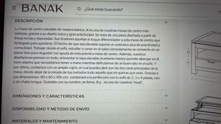 Mesa de centro de madera marrón