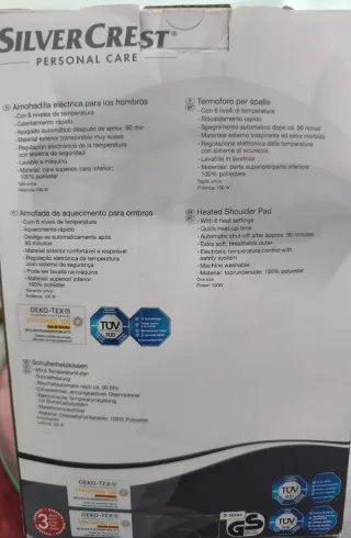 Manta Eléctrica Hombros y Brazos Beige