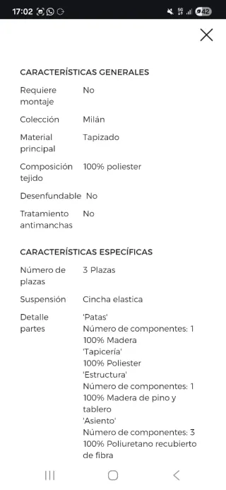 Sofá Natuzzi Editions 3 plazas Beige