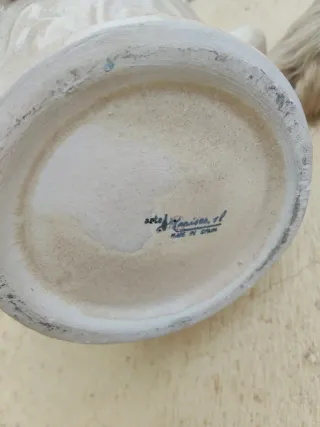 Jarrón de Manises con flores