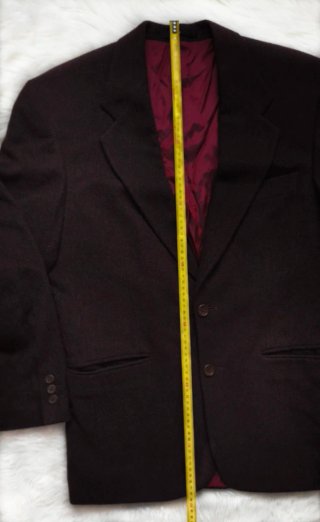 Chaqueta vintage de lana marrón Maconde