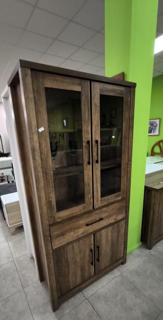 Vitrina Aparador Madera 4 Puertas