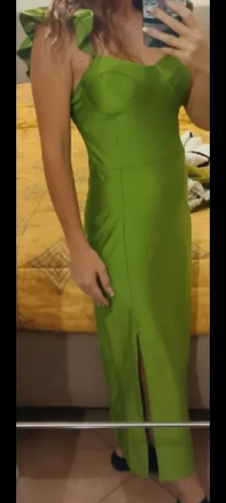 Vestito elegante verde