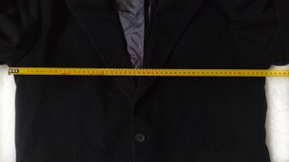 Chaqueta vintage de lana negra Maconde