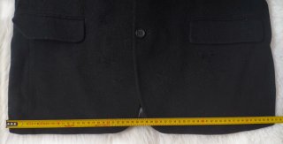Chaqueta vintage de lana negra Maconde