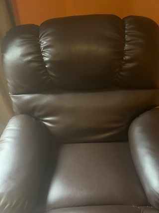 Sillón masaje con calor, polipiel