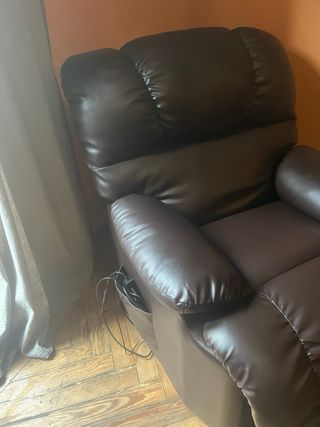 Sillón masaje con calor, polipiel