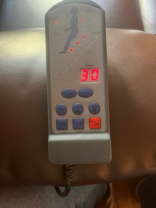 Sillón masaje con calor, polipiel