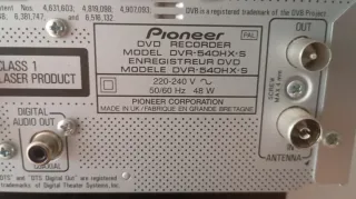 DVD grabador Pioneer DVR-540HX-S 160gb