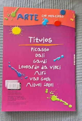 Libro educativo con pegatinas Leonardo da Vinci