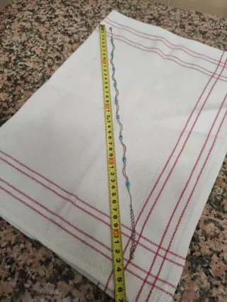 Gargantilla plata y turquesa 42 cm