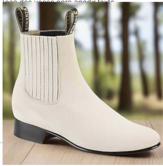 Stivali Mariachi Falcón Bianchi in Vernice