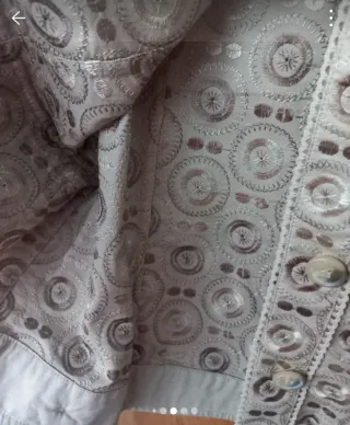 Chaqueta Cortefiel fiesta beige/marrón Talla 42