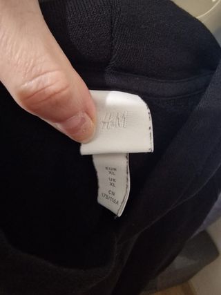 Vestido chándal negro talla única