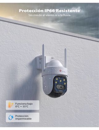 Ctronics Cámara Vigilancia WiFi Exterior 5MP