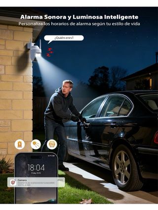 Ctronics Cámara Vigilancia WiFi Exterior 5MP