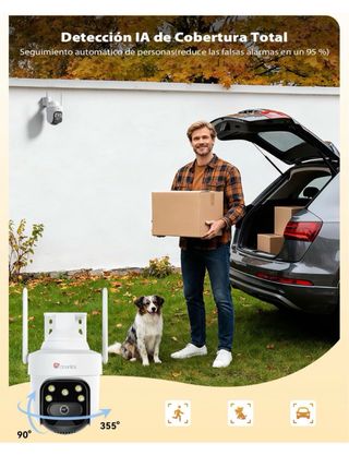 Ctronics Cámara Vigilancia WiFi Exterior 5MP