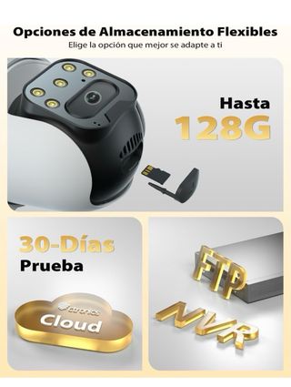 Ctronics Cámara Vigilancia WiFi Exterior 5MP
