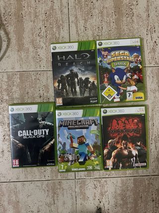 Xbox 360 Blanca + Juegos varios y mandos