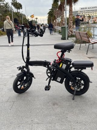 Bicicleta Eléctrica plegable con amortiguadores