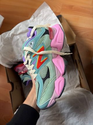 New Balance 9060 Verde/Rosa