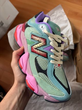 New Balance 9060 Verde/Rosa
