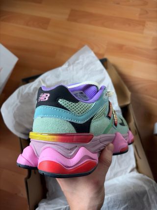 New Balance 9060 Verde/Rosa