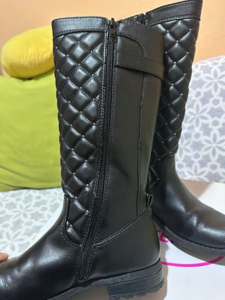 Stivali neri bambina Graceland trapuntati