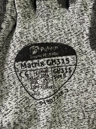 Guantes de trabajo Portwest grises y verdes