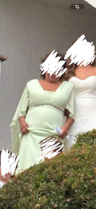 Vestido Madrina Pronovias verde esmeralda