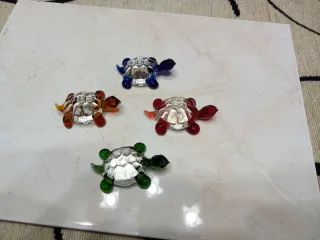 Lotto 4 tartarughe Murano