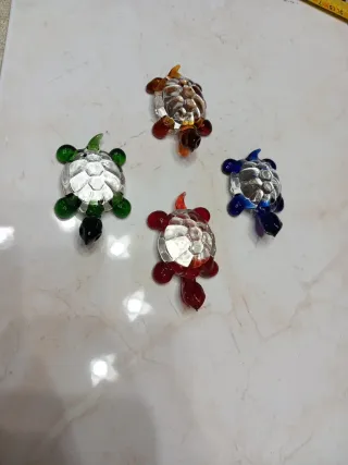 Lotto 4 tartarughe Murano