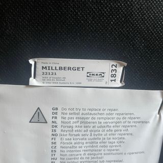 Silla de oficina IKEA MILLBERGET Negra