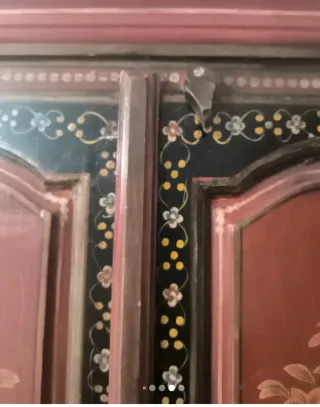 Armario Hindú Madera Pintado a Mano