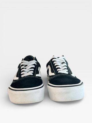 Zapatillas Vans 37, Old Skool Platform negro y bla