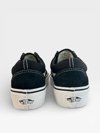 Zapatillas Vans 37, Old Skool Platform negro y bla