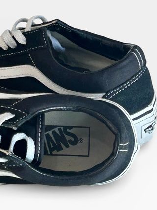 Zapatillas Vans 37, Old Skool Platform negro y bla