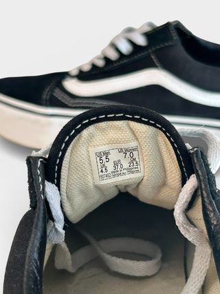 Zapatillas Vans 37, Old Skool Platform negro y bla