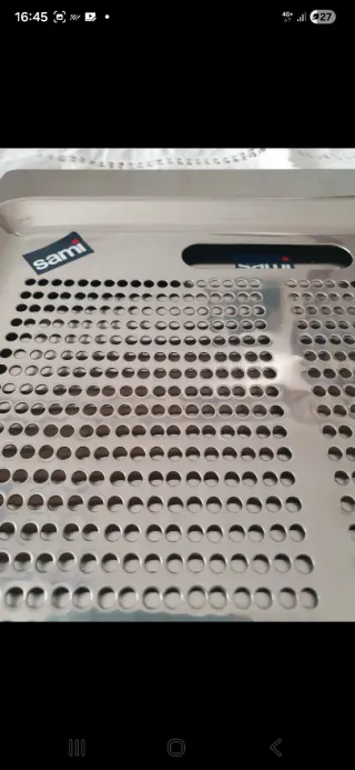 Set Vassoio + Teglia Microforata Sami Inox 18/10