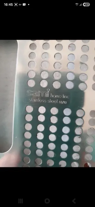 Set Vassoio + Teglia Microforata Sami Inox 18/10