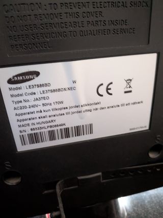 TV Samsung 37" LE37S86BD