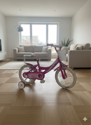 Bicicleta infantil Lovely rosa