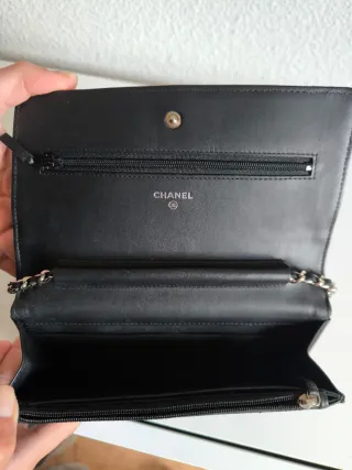 Bolso Chanel Negro Charol Cadena
