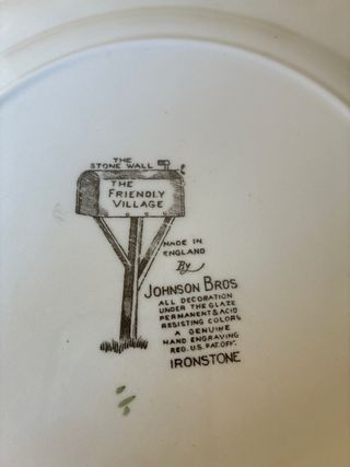 Plato llano Johnson Bros